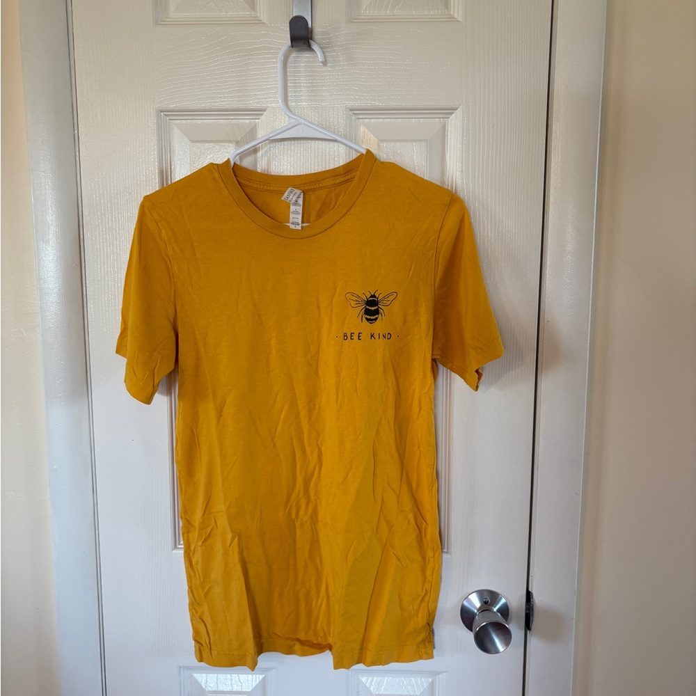 Bee Kind Graphic Tee - Mustard Yellow Tee Shirt